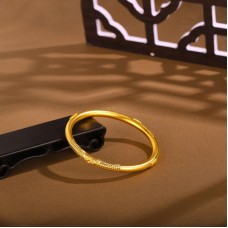 999.9足金古法典雅祥瑞如意固口手鐲